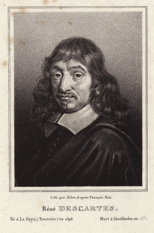 Portræt af Rene Descartes af Frans Hals