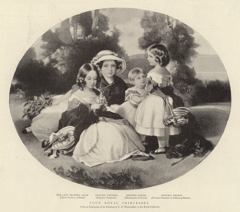 Fire kongelige prinsesser af Franz Xaver Winterhalter