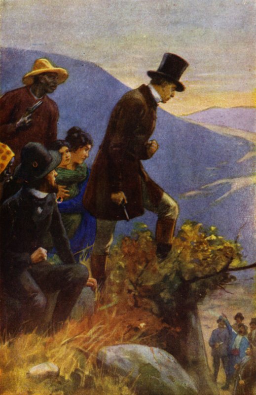 Illustration til onkel Toms hytte af Harriet Beecher Stowe (farve litho) af Franz Müller Munster