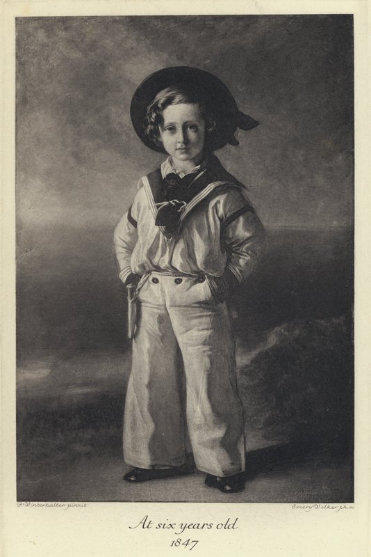 Kong Edward VII som barn, seks år gammel af Franz Xaver  Winterhalter (after)