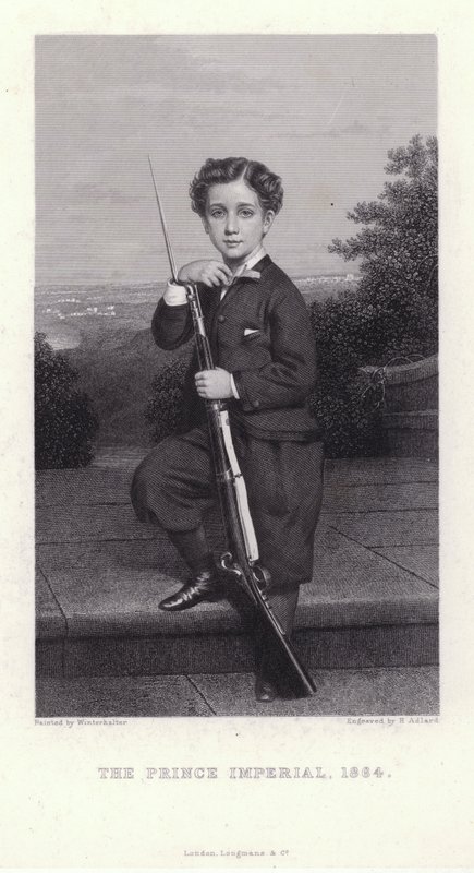 Napoleon, Prince Imperial, søn af kejser Napoleon III af Frankrig af Franz Xaver  Winterhalter (after)