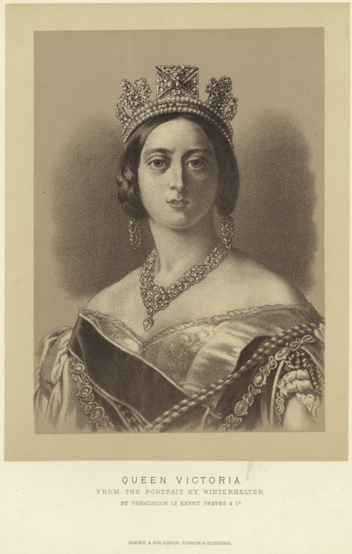 Portræt af dronning Victoria af Franz Xaver Winterhalter