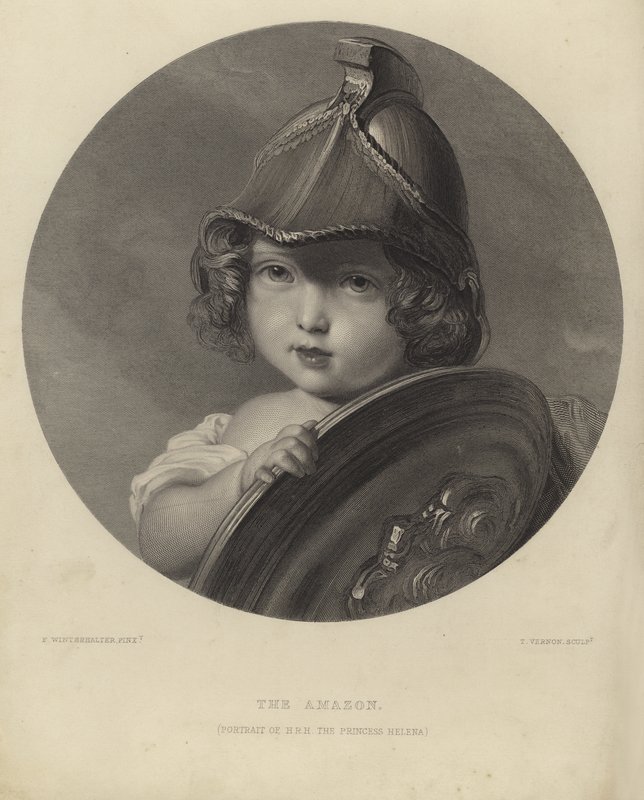 Prinsesse Helena som Amazonas af Franz Xaver Winterhalter
