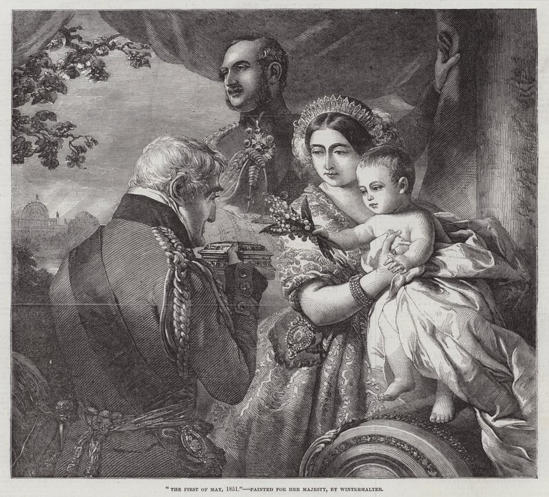 Den første maj, 1851, malet for Hendes Majestæt af Franz Xaver Winterhalter