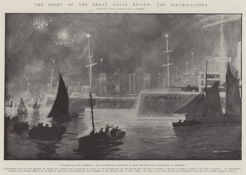 The Night of the Great Naval Review, Illuminationerne af Fred T. Jane