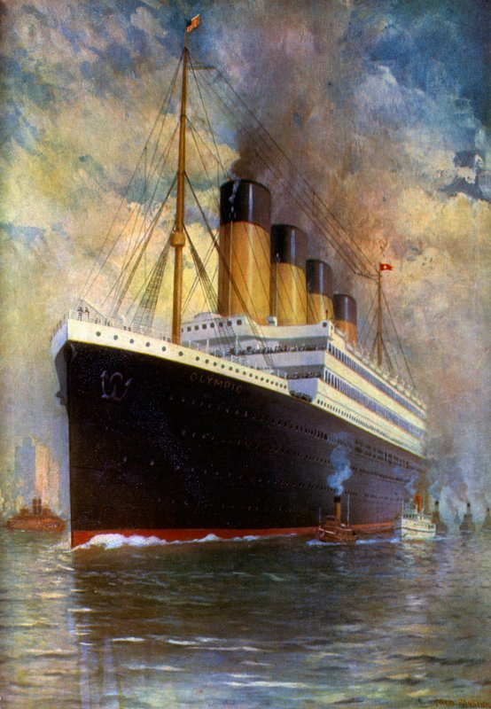 White Star Line, Triple Screw, SS Olympic af Fred Pansing