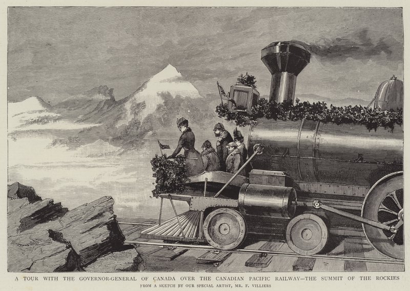 En tur med Canadas generalguvernør over Canadian Pacific Railway, Topmødet i Rockies af Frederic Villiers