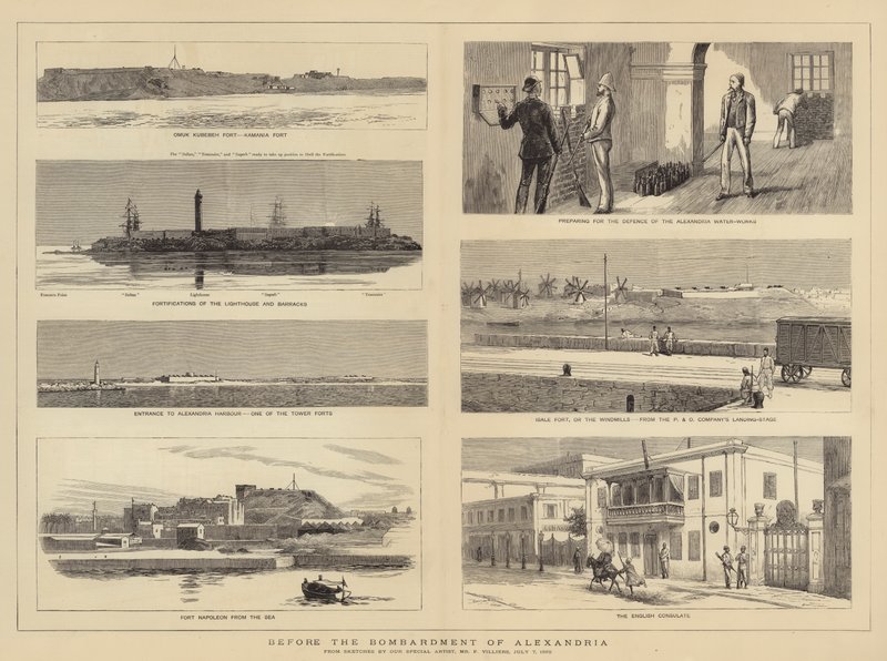 Før bombardementet af Alexandria af Frederic Villiers