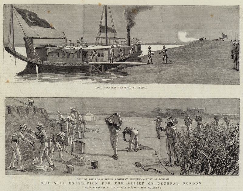 Nilekspeditionen til nødhjælp for general Gordon af Frederic Villiers