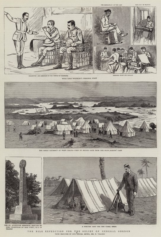 Nilekspeditionen til nødhjælp for general Gordon af Frederic Villiers