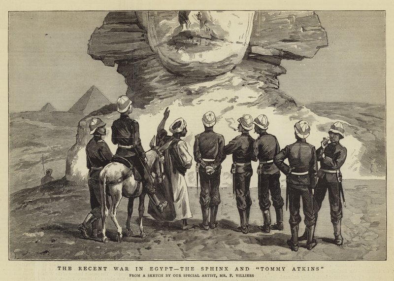 Den seneste krig i Egypten, Sfinxen og Tommy Atkins af Frederic Villiers