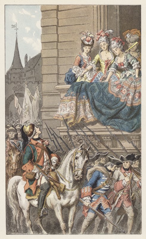 Joli drage (farve litho) af Frederic Theodore (after) Lix