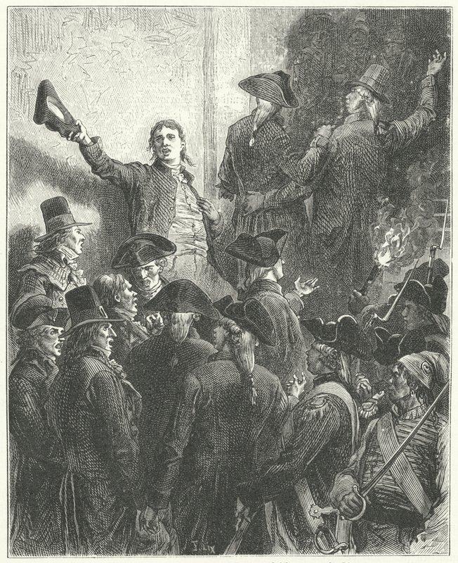 Girondinernes undergang af Frederic Theodore (after) Lix