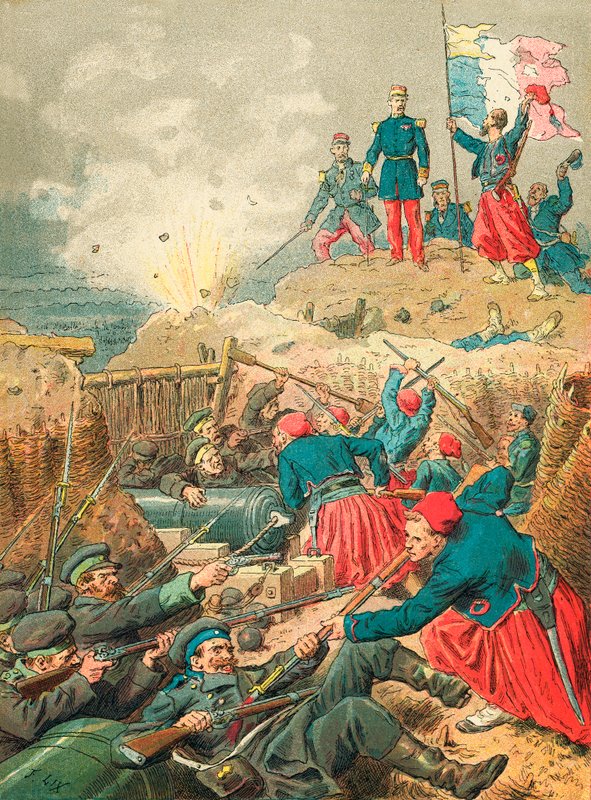 Indtagelsen af Malakoff af Frederic Theodore Lix