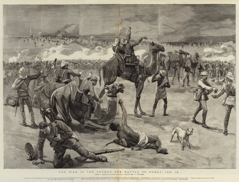 Krigen i Soudan, slaget ved Gubat, 19. januar af Frederic Villiers