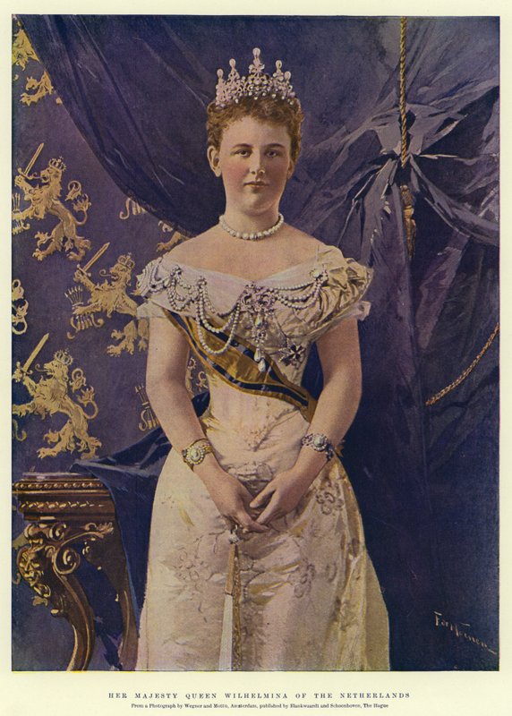 Hendes Majestæt Dronning Wilhelmina af Holland af Frederic de Haenen
