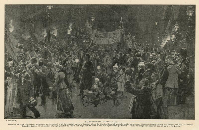 Ladysmith-dag i Pall Mall af Frederic de Haenen