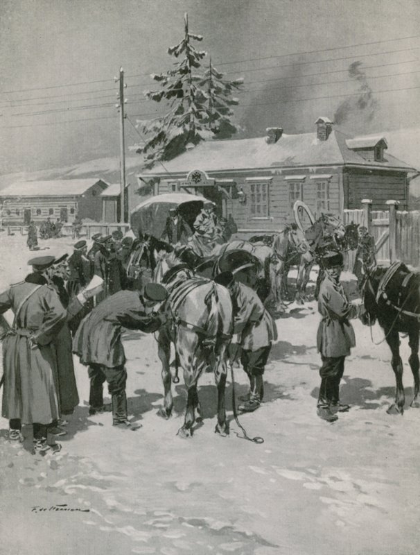 Etape for postheste i Ural af Frederic de Haenen