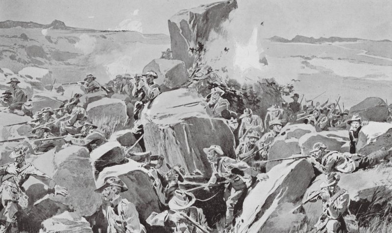 The City Imperial Volunteers in Action (litografi) af Frederic de Haenen