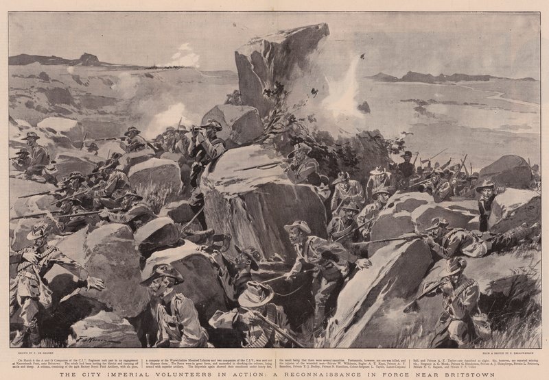 City Imperial Volunteers i aktion, en rekognoscering i styrke nær Britstown af Frederic de Haenen