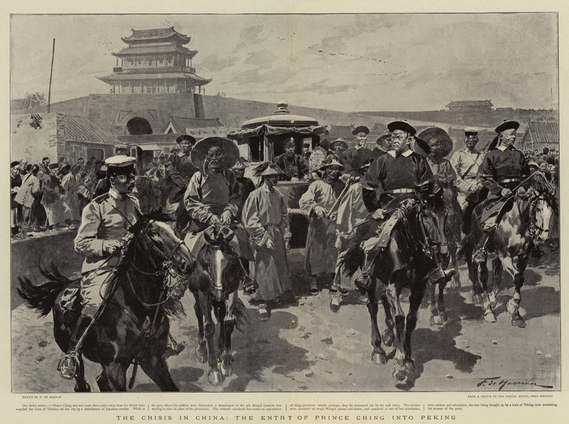 Krisen i Kina, Prins Chings indtog i Peking af Frederic de Haenen