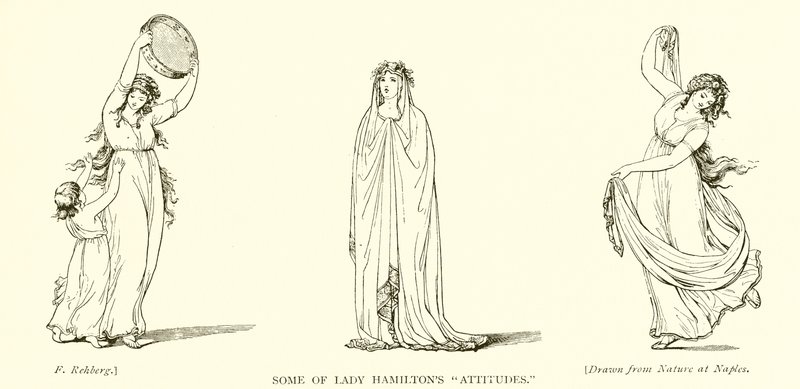 Nogle af Lady Hamiltons holdninger af Frederich Rehberg