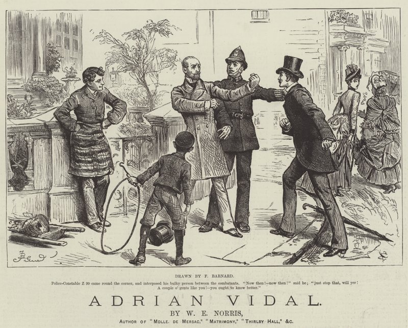 Adrian Vidal, af W E Norris af Frederick Barnard