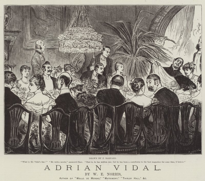 Adrian Vidal, af W E Norris af Frederick Barnard