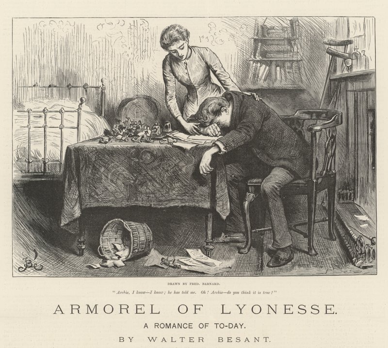 Armorel af Lyonesse, en roman fra nutiden, af Walter Besant af Frederick Barnard