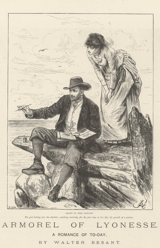 Armorel af Lyonesse, en roman fra nutiden, af Walter Besant af Frederick Barnard