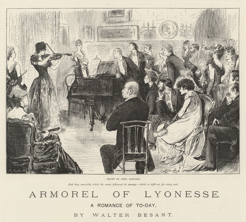 Armorel of Lyonesse, A Romance of To-Day, af Walter Besant af Frederick Barnard