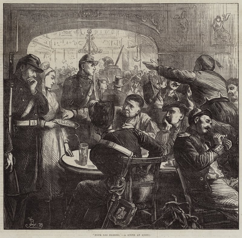Pour les Blesses, en scene i Lyon af Frederick Barnard