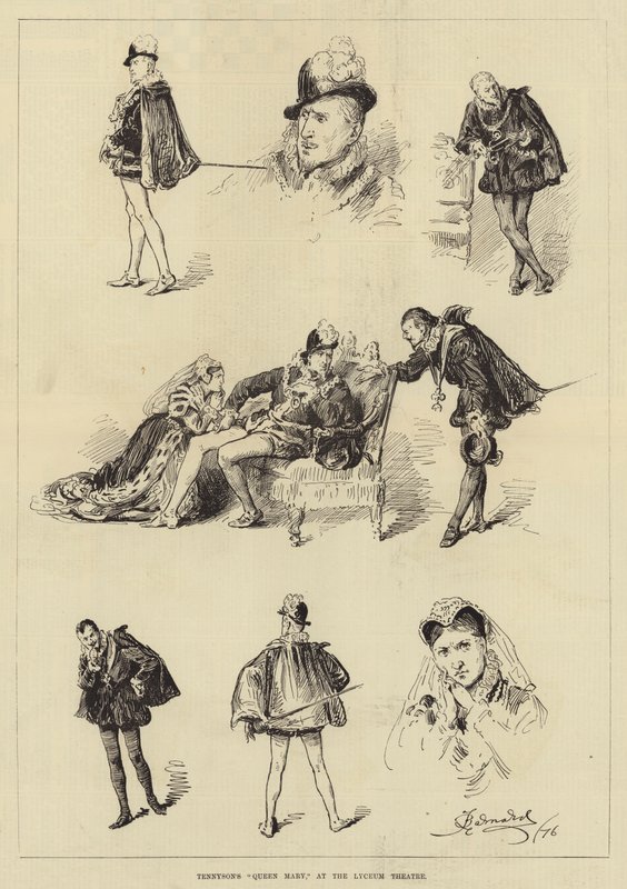 Tennysons Queen Mary, på Lyceum Theatre af Frederick Barnard