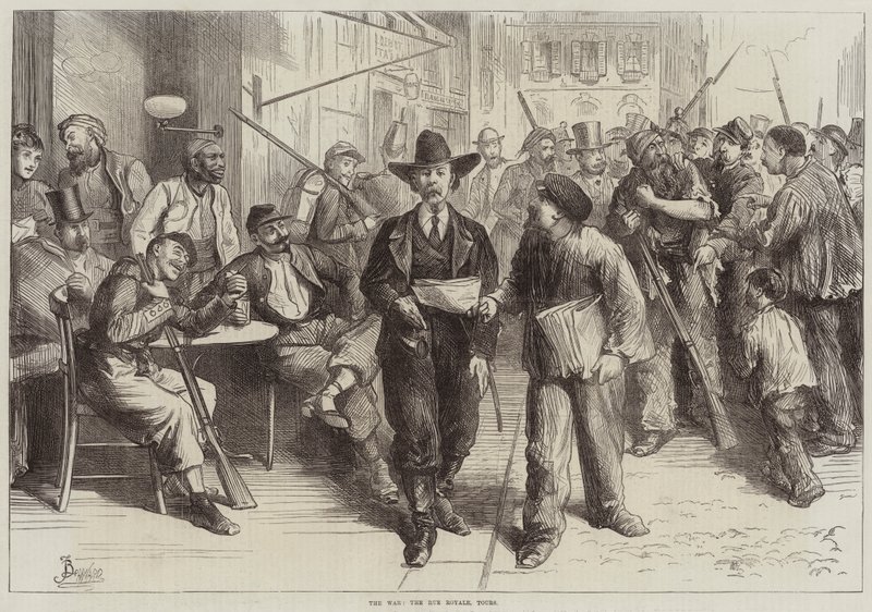 The War, Rue Royale, Tours af Frederick Barnard
