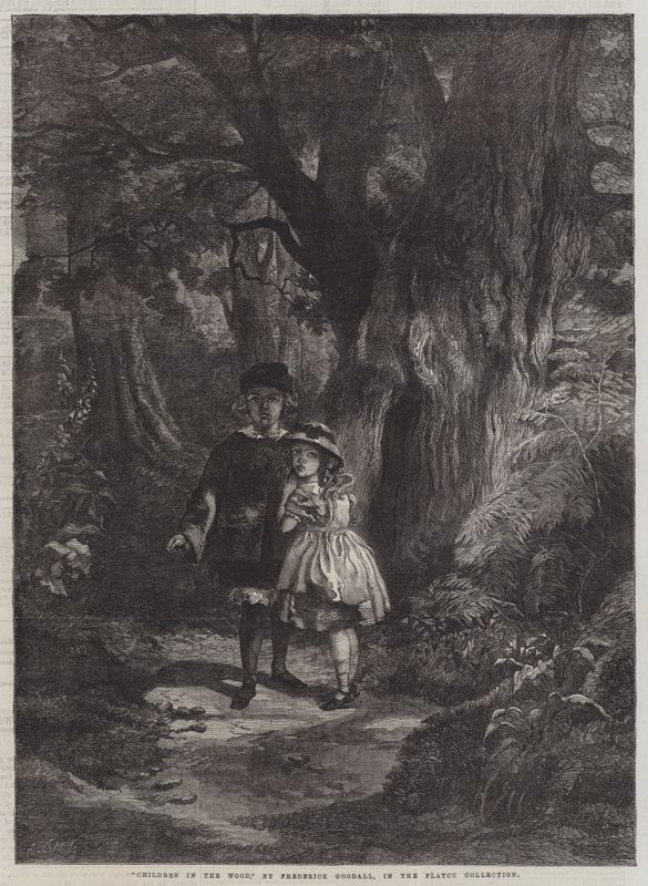 Børn i skoven af Frederick Goodall