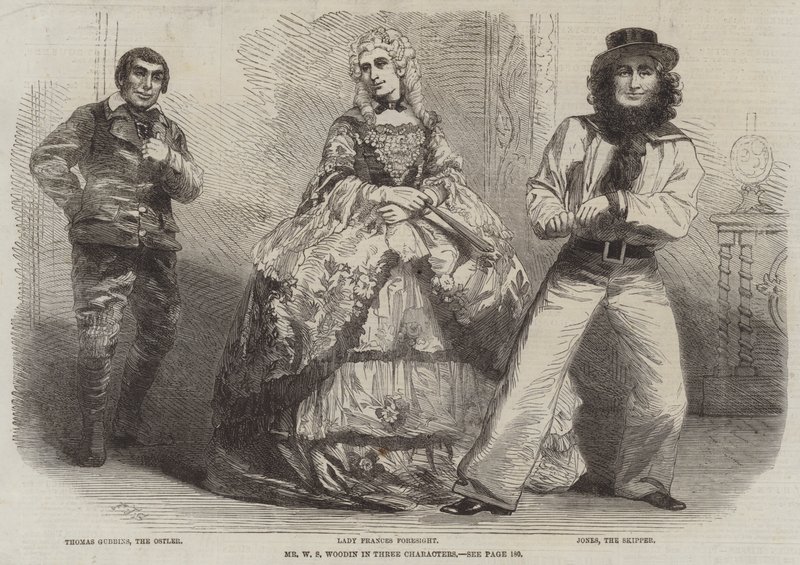 Mr WS Woodin i tre tegn af Frederick John Skill