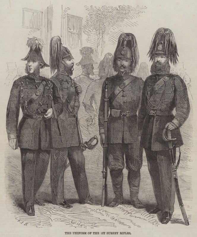 Uniformen af 1st Surrey Rifles af Frederick John Skill
