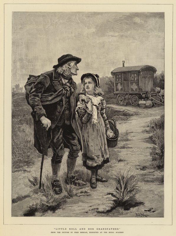 Lille Nell og hendes bedstefar af Frederick Morgan
