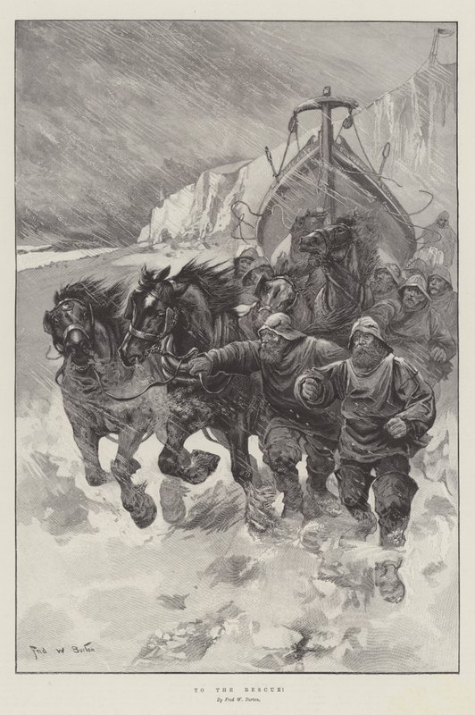 Til undsætning! af Frederick William Burton