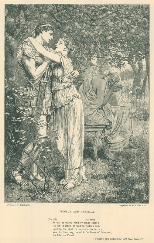 Illustration til Troilus og Cressida af Frederick Barnard
