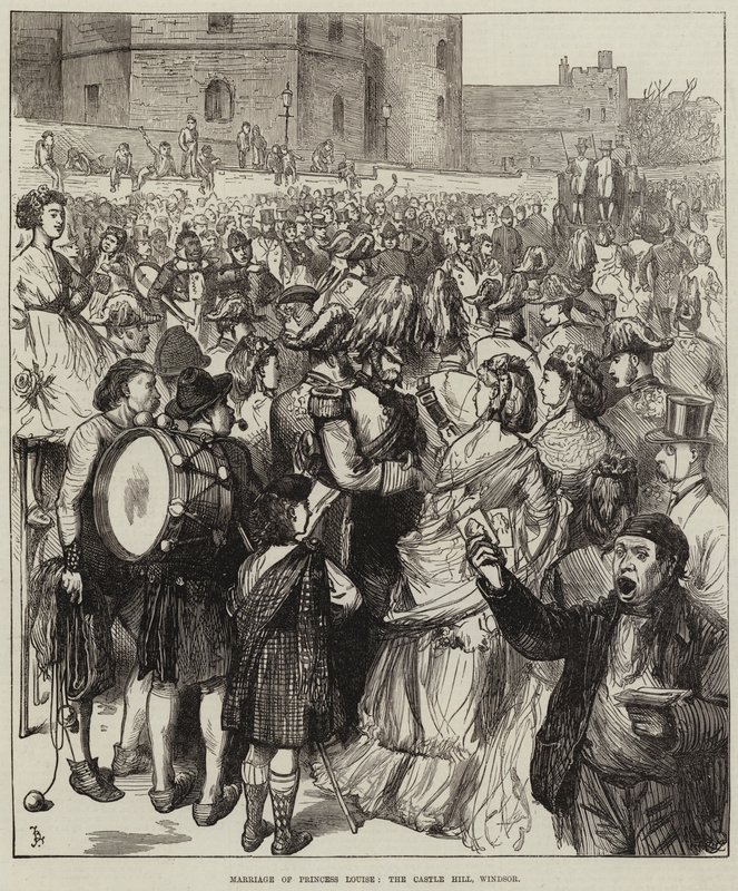 Ægteskab med prinsesse Louise, Castle Hill, Windsor af Frederick Barnard