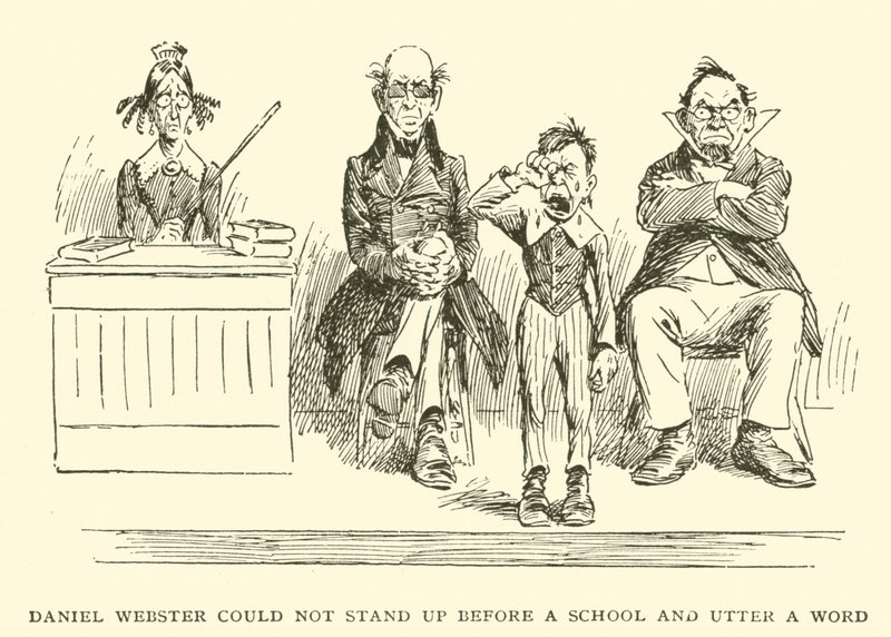Daniel Webster kunne ikke rejse sig foran en skole og sige et ord af Frederick Burr Opper