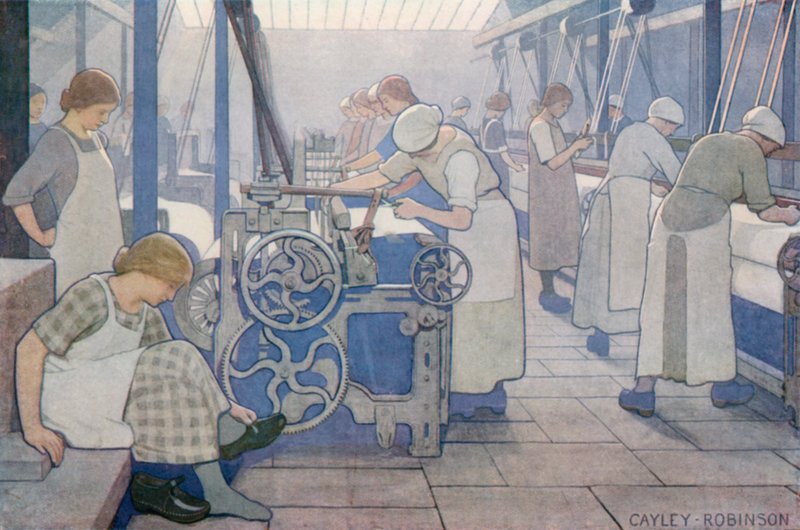 British Industries, Cotton af Frederick Cayley Robinson