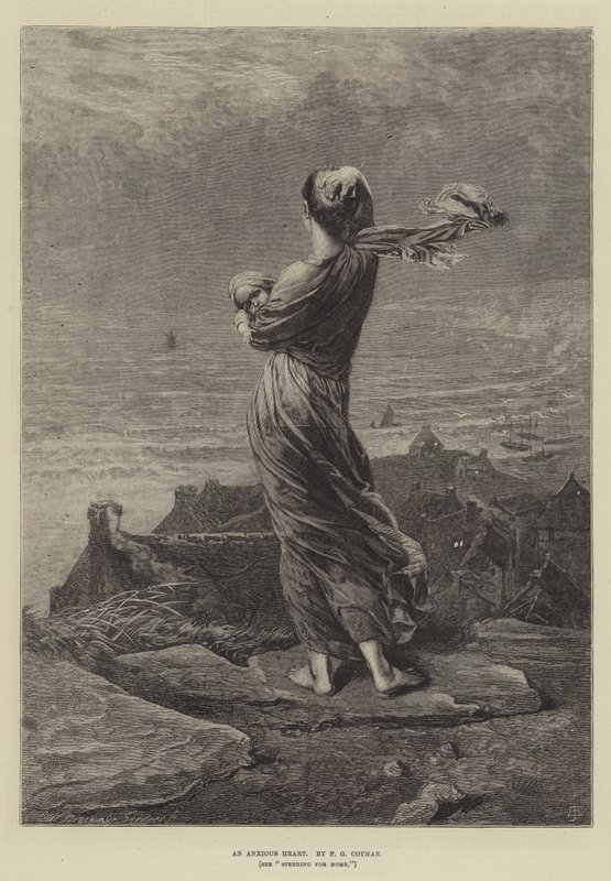 Et ængsteligt Hjerte af Frederick George Cotman