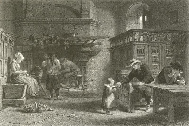 The Homely Meal, Bretagne af Frederick Goodall