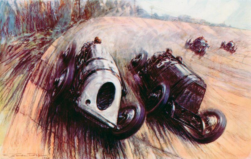 En kamp mellem kæmper ved Brooklands, Parry Thomas