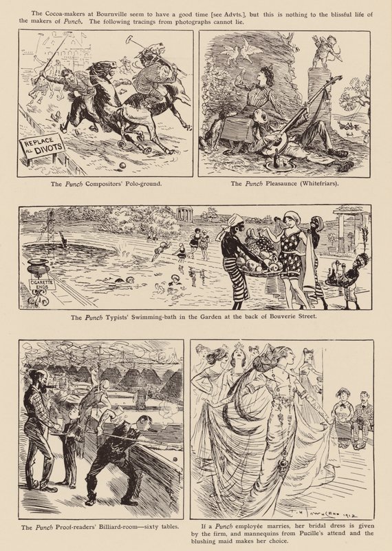 Tegninger fra "Punch" (litografi) af Frederick Henry Townsend