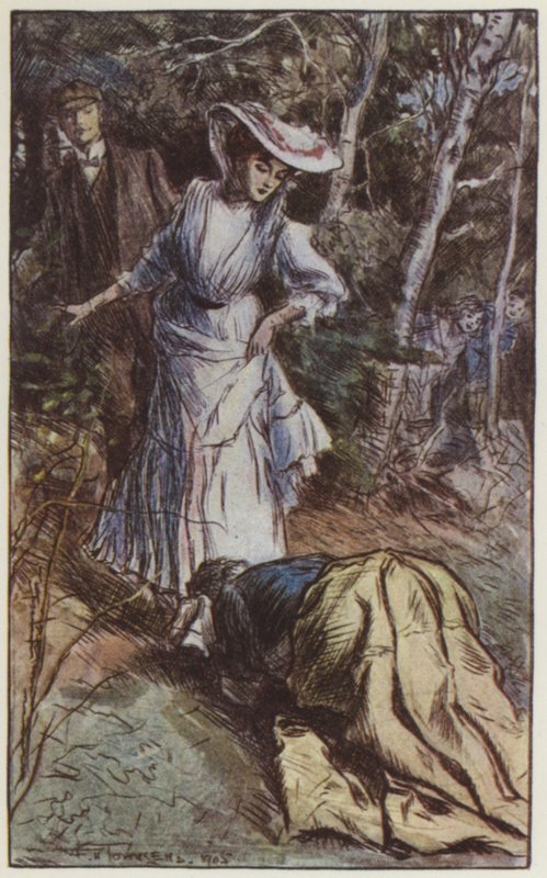 Illustration til They af Rudyard Kipling (farve litho) af Frederick Henry Townsend