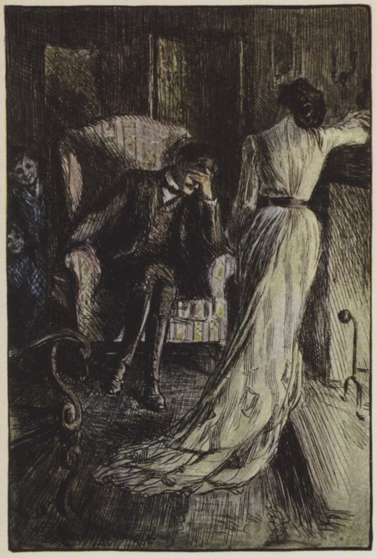 Illustration til They af Rudyard Kipling (farve litho) af Frederick Henry Townsend