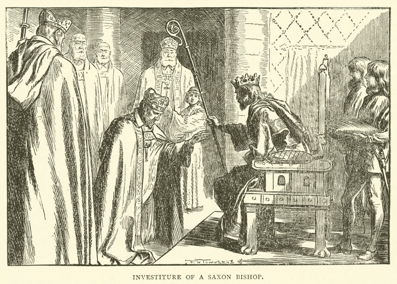 Investitur af en saksisk biskop af Frederick Henry Townsend